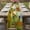 Yellow, variant on Table Runner - 48 Inch Long, Abstract Yellow Kitchen Dining Table Runner Dresser Scarves, Painting Buildings Geometric Modern Art Farmhouse Decor for Coffee Tables Wedding Party Banquet