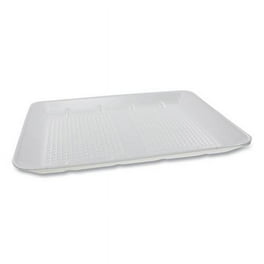 Supermarket Tray, #1014 Family Pack Tray, 13.88 x 9.88 x 1, White, Foam, 100/Carton Supermarket Tray, #1014 Family Pack Tray, 13.88 x 9.88 x 1, White, Foam, 100/Carton