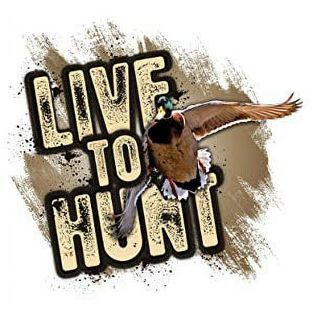 Mossy Oak Graphics 13019-S-MD 'Live to Hunt Mallard' Decal