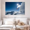 thumbnail image 2 of Elephant Stock Higher Wall Art - Horizontal Canvas Wall Art - Living Room Wall Decor - Sports Canvas - White And Blue Decor By Tristan Shu - 51" x 34", 2 of 8