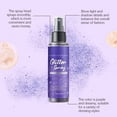 thumbnail image 6 of RAGUPEL Purple Glitter Spray for Body&Hair | Waterproof Shimmer Makeup Spray with Fine Glitter | Long-Lasting Sparkle for Face,Skin,Nail Art&Clothing | for Women&Girls Makeup Organizers, 6 of 7