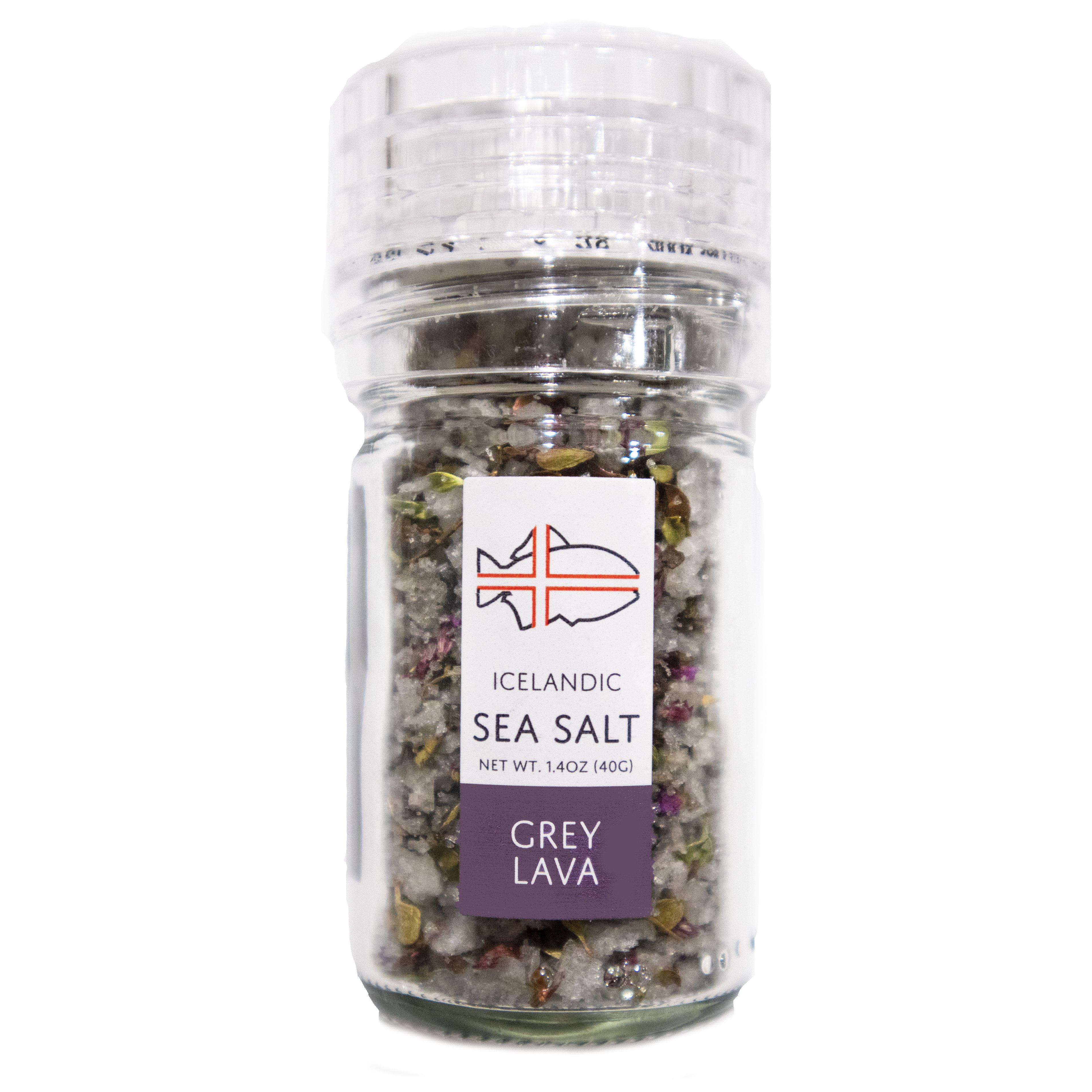 Grey Lava Icelandic Sea Salt Nordic Catch (1.4oz Adjustable Grinder
