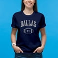 thumbnail image 3 of Dallas Classic Football Arch - Sports Athletics T Shirt - Small - Navy, 3 of 5
