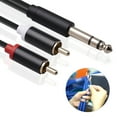 thumbnail image 4 of 3.5 to 6.35 Audio Cable Tensile Resistance Cotton Good Contact Performance Easy to Apply Adapter Wire Aluminum Alloy Shell Strong Tensile Resistance 2M, 4 of 8