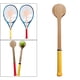 thumbnail image 1 of Ayuda de entrenamiento de puntero de tenis funcional, puntero de madera para r , adolescentes y jóvenes Amarillo Cola Punto dulce de la raqueta de tenis, 1 of 8
