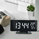 thumbnail image 2 of Reloj digital Decorativo Zulema Luz nocturna Temperatura Eléctrico Blanco Despertador digital, 2 of 8
