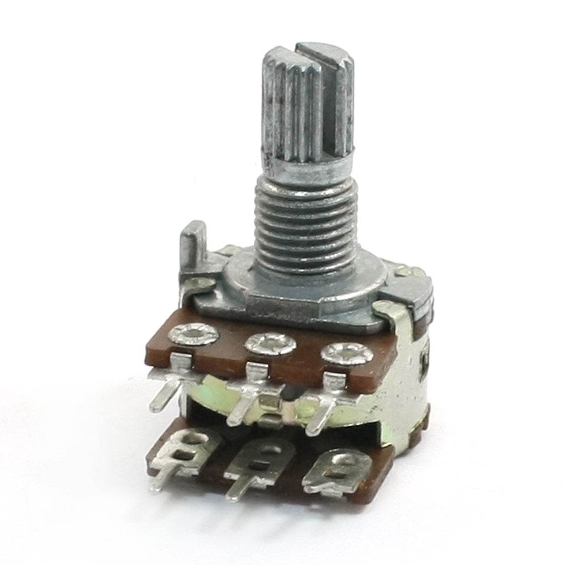 WH138 B50K 50Kohm Knurled Adjustable Shaft Dual Linear Potentiometer