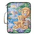 thumbnail image 2 of Haosy Accordion File Organizer Zipper Binder 500 Sheet 6-Tab Expanding File Folder Multi-Pocket 1.2 Inch 3 Ring Lion Home, 2 of 7