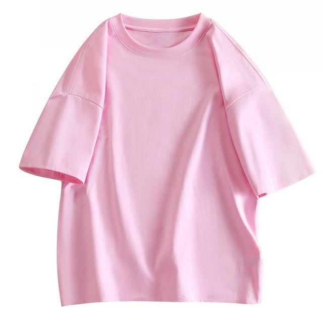 Besolor Men's Short Sleeved Shirts Summer Casual Round Neck Basic Top Plus Size Solid Color Loose Blouses 2025