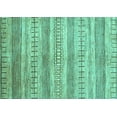 thumbnail image 1 of Ahgly Company Machine Washable Indoor Rectangle Abstract Turquoise Blue Contemporary Area Rugs, 8' x 10', 1 of 4