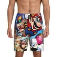 thumbnail image 3 of Lsque Mario Mens Sleep Pajama Shorts,Short Pajama Pants, Cotton Ultra-Soft Knit-XX-Large, 3 of 9