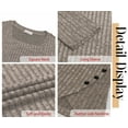 thumbnail image 5 of Fantaslook Square Neck Tops for Women Long Sleeve Dressy Blouses Button Side Tunic Shirts, 5 of 8
