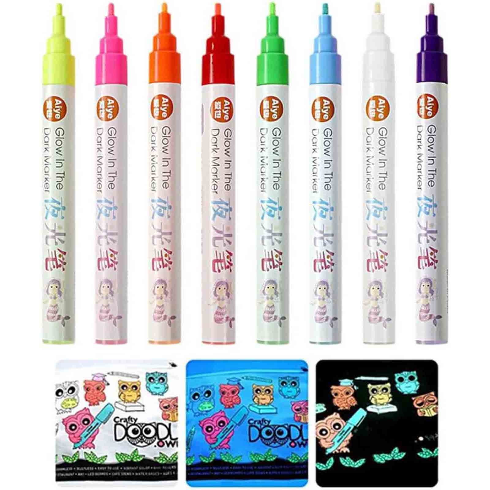 Marqueur Acrylique à Double Pointe Phosphorescente Pour L