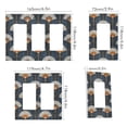 thumbnail image 2 of Yayeee Rocker Switch Wall Plate 1-Gang 4.6"x2.9" Home Decorative Outlet Cover, Orange Elegant Geometric, 2 of 6