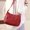 Red, variant on Zzbeans Women's Shoulder Bag, Lightweight Nylon Ladies Purse Tote, Multi-Compartment Handbag for Work Travel Shopping, Elegant Design with Adjustable Strap, Black