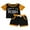 Black, variant on Wassery Baby Boys Summer Outfits 6 12 18 24 Months Infant Letter Print Short Sleeve T-shirt Tops and Casual Contrast Color Shorts Set 2Pcs