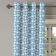 thumbnail image 2 of Ambesonne Traditional Grommet Curtain, Roman Easten Tiles, 50" x 120", Blue Yellow, 2 of 6