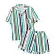 thumbnail image 1 of GDREDA Ensemble de Pyjama pour Femmes 2 Pcs Ensembles de Pyjama pyjamas pour Femmes Tigre Floral Imprimé Graphique Chemise à Boutons à Manches Courtes et Short Ensemble de Pyjama Femmes Ensembles de Pyjama pyjamas Vert Menthe,G, 1 of 5