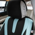 thumbnail image 4 of FH Group Universal Deluxe Faux Leather Car Seat Covers with Modern Pattern Fit for Cars, Trucks, SUVs or Van – Blue Front Seats, 4 of 8