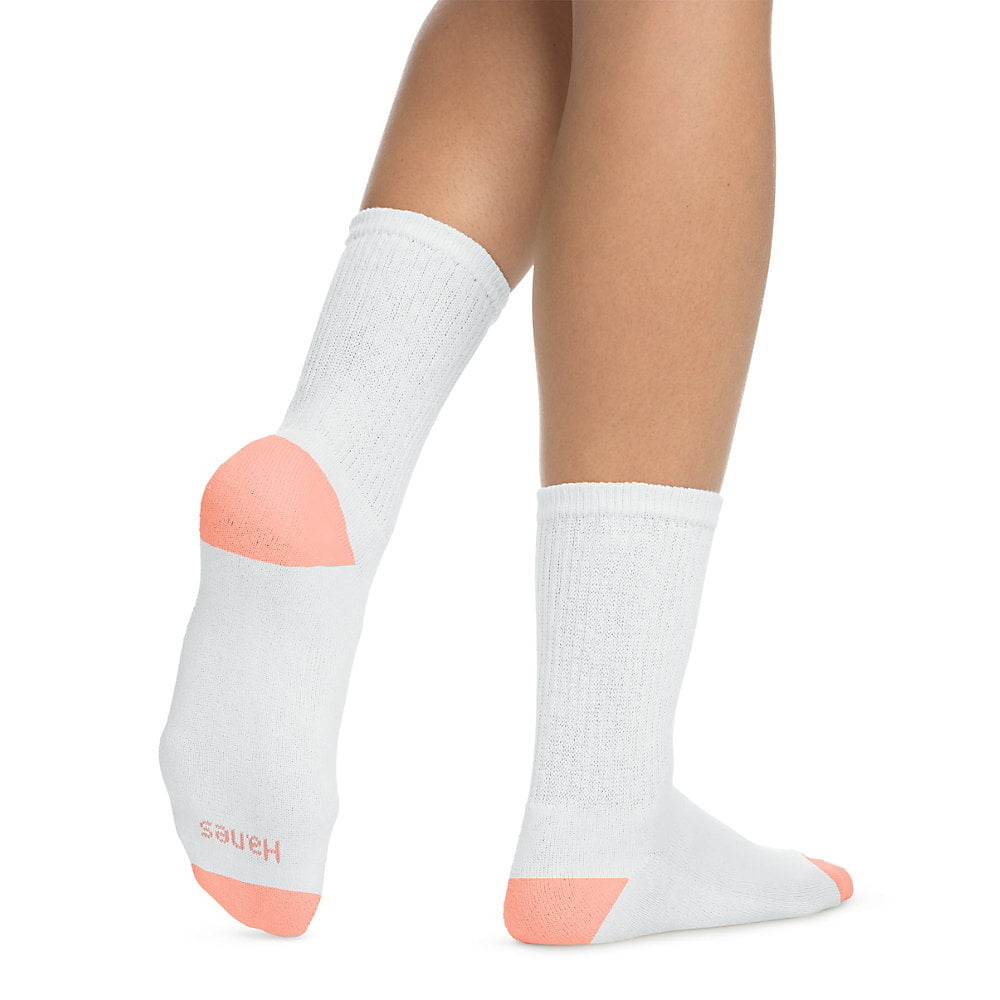 Hanes Hanes Womens Cool Comfort® Crew Socks 6 Pack Size