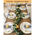 thumbnail image 4 of 13 Inch Round Placemats Set of 6, Yellow Black Buffalo Checkered Non Slip Heat Insulation PP Table Mats, Bones Cute Dogs Pets Washable Place Mats for Kitchen Dining Party Table Decor, 4 of 7
