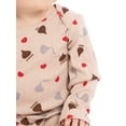 thumbnail image 3 of Hershey Kisses Baby Girls Valentine's Day Long Sleeve Bodysuit with Matching Joggers, 2-Piece Set, Sizes Newborn-12M, 3 of 8