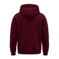 thumbnail image 5 of Dwellite Men's Oversized Hoodie Waffle Knit Sweatshirts Casual Hooded Pullover Athletic Hoodie with Pocket Wine XL, 5 of 8