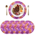 thumbnail image 3 of Artistic Abstract Patterns 15.4in Diameter PVC Plate Mat, Heat-Resistant and Cuttable, Kitchen Decor, 3 of 7
