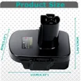 thumbnail image 3 of DM18GL Battery Adapter for Milwaukee For Dewalt 18V Convert for Craftsman 19.2V, 3 of 20