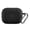 Black, variant on Soft Silicone Protective Case for Wireless Earbuds Charging Box with Carabiner Clip Shockproof Cover