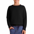 thumbnail image 5 of KAUOD Kids Knit Pullover Sweater Loose Soft Crew Neck Sweater Clothes Boys Girls Fall Casual Lined Sweatshirts Tops Clothes, 5 of 9