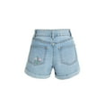 thumbnail image 2 of Wonder Nation Girls Fashion Denim Shorts, Sizes 5-18, 2 of 3