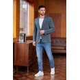 thumbnail image 4 of COOFANDY Mens One Button Sport Coat Slim Fit Suit Jacket for Wedding Party Dinner, 4 of 9