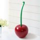 thumbnail image 5 of Escobilla de baño con forma de flor de catalpa, color rojo vino, con forma de cereza, juego de portaescobillas de plástico, 5 of 6