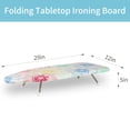 thumbnail image 3 of Slieton Tabletop Ironing Board 12"x29" – Portable Folding Ironing Board with Thick Felt Padding, Heat-Resistant Cover, Stainless Steel Legs, Compact & Space-Saving Design (Color Floral), 3 of 8