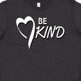 thumbnail image 4 of Inktastic Be Kind with Heart Ribbon in White Text Youth T-Shirt, 4 of 5