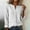 White, variant on Athletic Shirts Women Long Sleeve New Women's Linen Spring/Summer V-Neck Pullover Button Shirt Short-Sleeved Tops Style B-32 White S