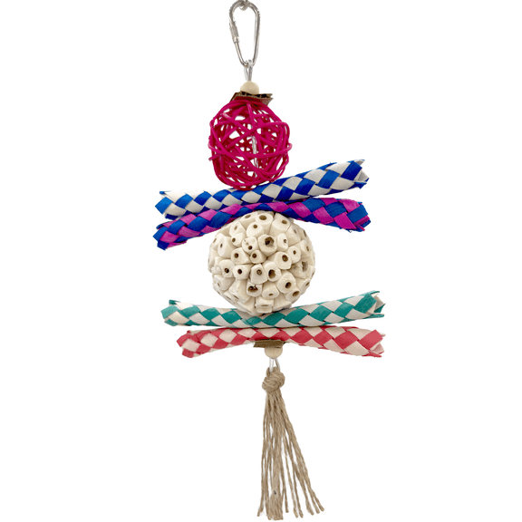 Mandarin Bird Toys 1702 Rainbow Rattan Sola Shredder