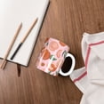 thumbnail image 4 of Yiaed Painting Peach Print Ceramics Coffee,Large Handle Design,Extra Large Tea and Coffee Cup for Office and Home Mugs, 4 of 6