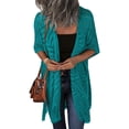 thumbnail image 5 of Zeagoo Womens Crochet Kimono Cardigan Open Front Knit Hollow Out Lightweight Cover Up with Tassel, 5 of 6