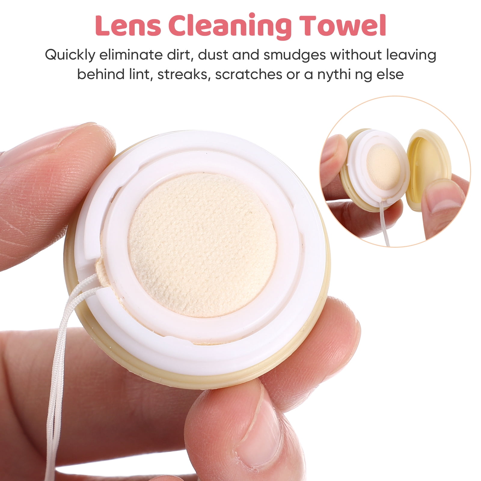 LABSERRON 6-Pack Mobile Phone Hanging Decor with Screen Cleaning Cloth for Glass, Mirrors, and Easy Maintenance