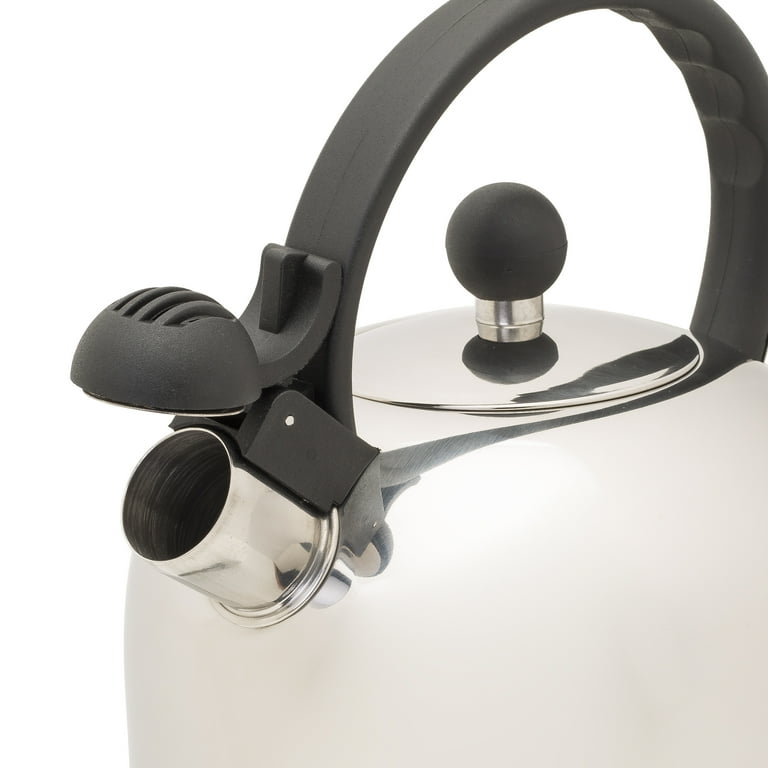 Primula 6520 Stainless Steel 2.5 qt. Whistling Stovetop Tea Kettle - Larry  The Locksmith