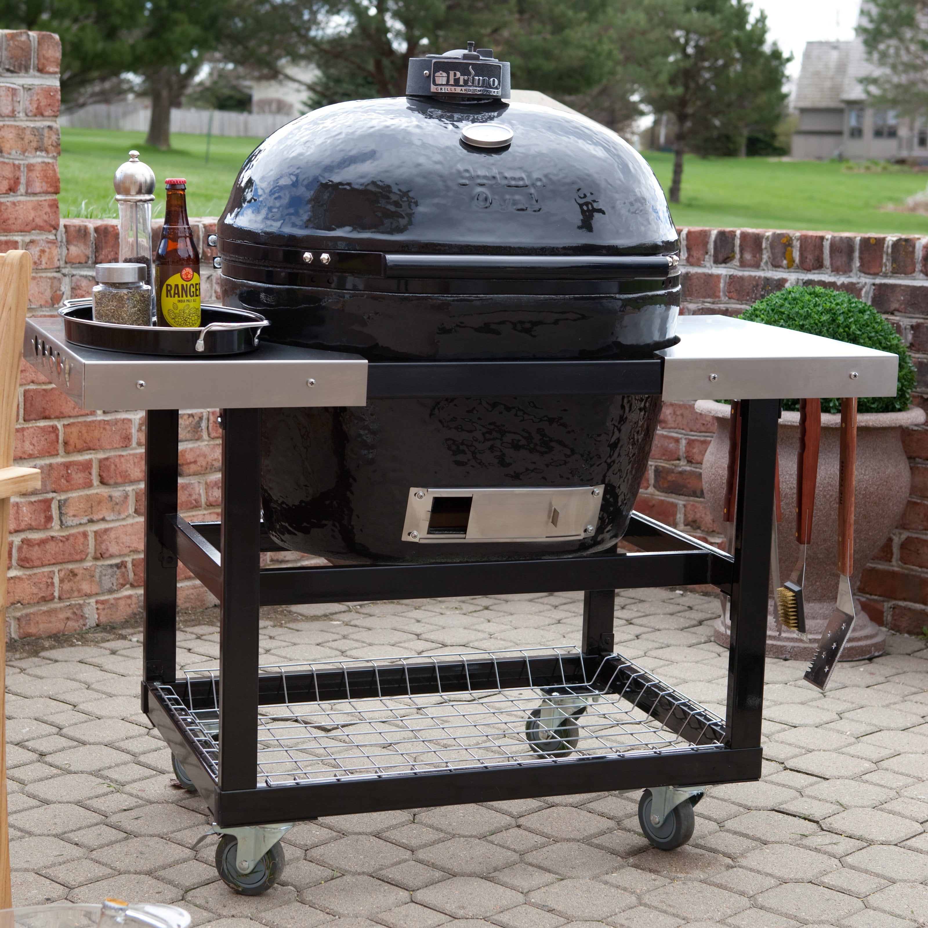 Primo Oval Cart with Optional Stainless Shelves - Walmart.com