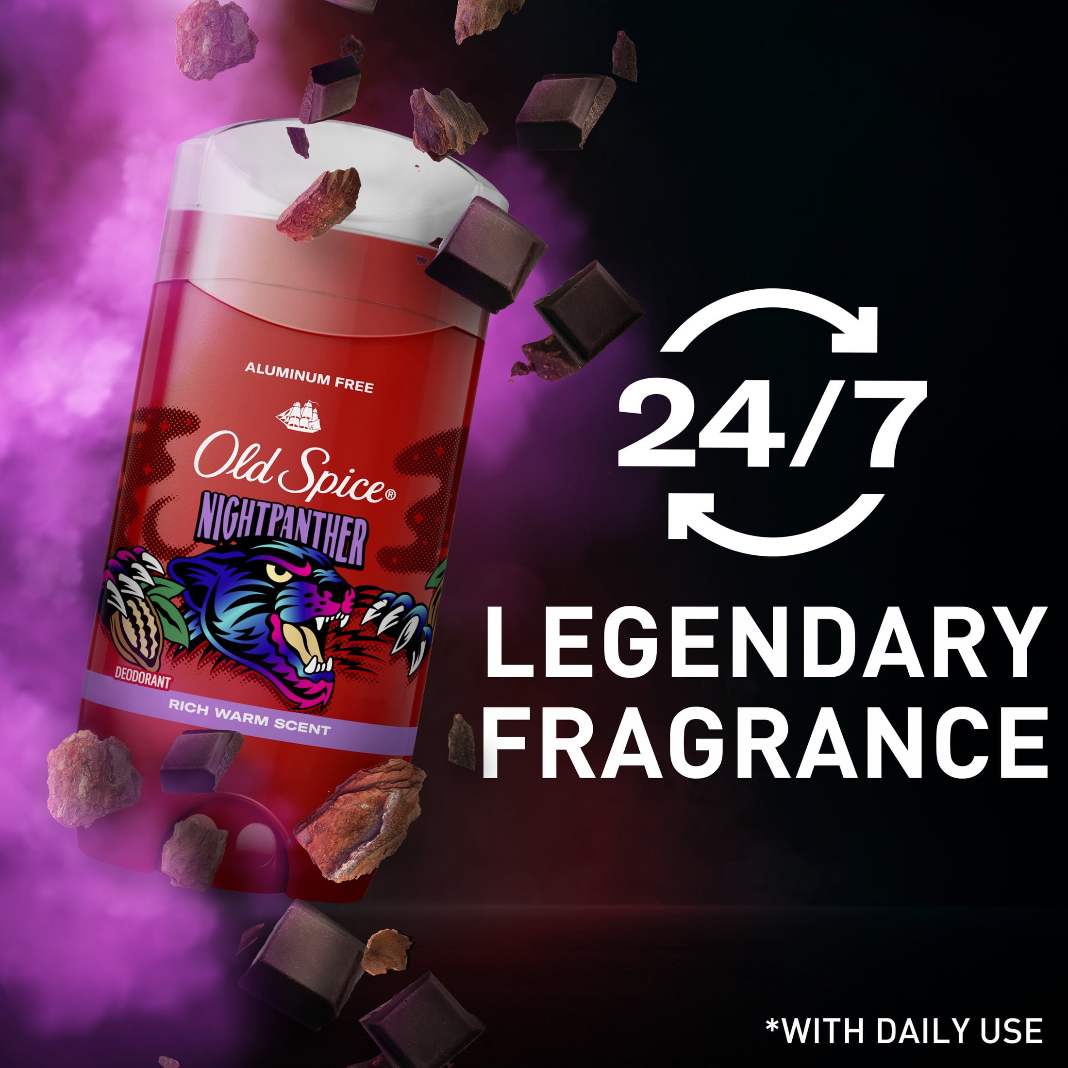 Old Spice - Brandclub - Old Spice Aluminum Free Men's Deodorant, Invisible  Solid Stick, NightPanther, 3.0 oz, image size:2200x2200