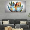 thumbnail image 5 of 3 Panel World A Pair Of Hands Canvas Painting Wall Art For Home Decor, 5 of 8