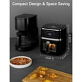 thumbnail image 2 of Kitchen Elite Digital Compact Air Fryer Oven with Window, 7 Presets, 5.28 Quart, Black, 2 of 7