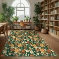 thumbnail image 5 of Garvee Farmhouse Floral Print Rug 8'x10' Large Area Rug, Stain-Resistant Modern Rug Washable Rug with Non-Slip Backing Soft Indoor Carpet for Living Room Bedroom Dinning Room, Green, 5 of 8
