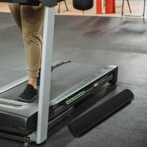 NIYANGLE Bodybuilding Yoga Mat Treadmill Mat Black Rubber Noise Reduction 1Set