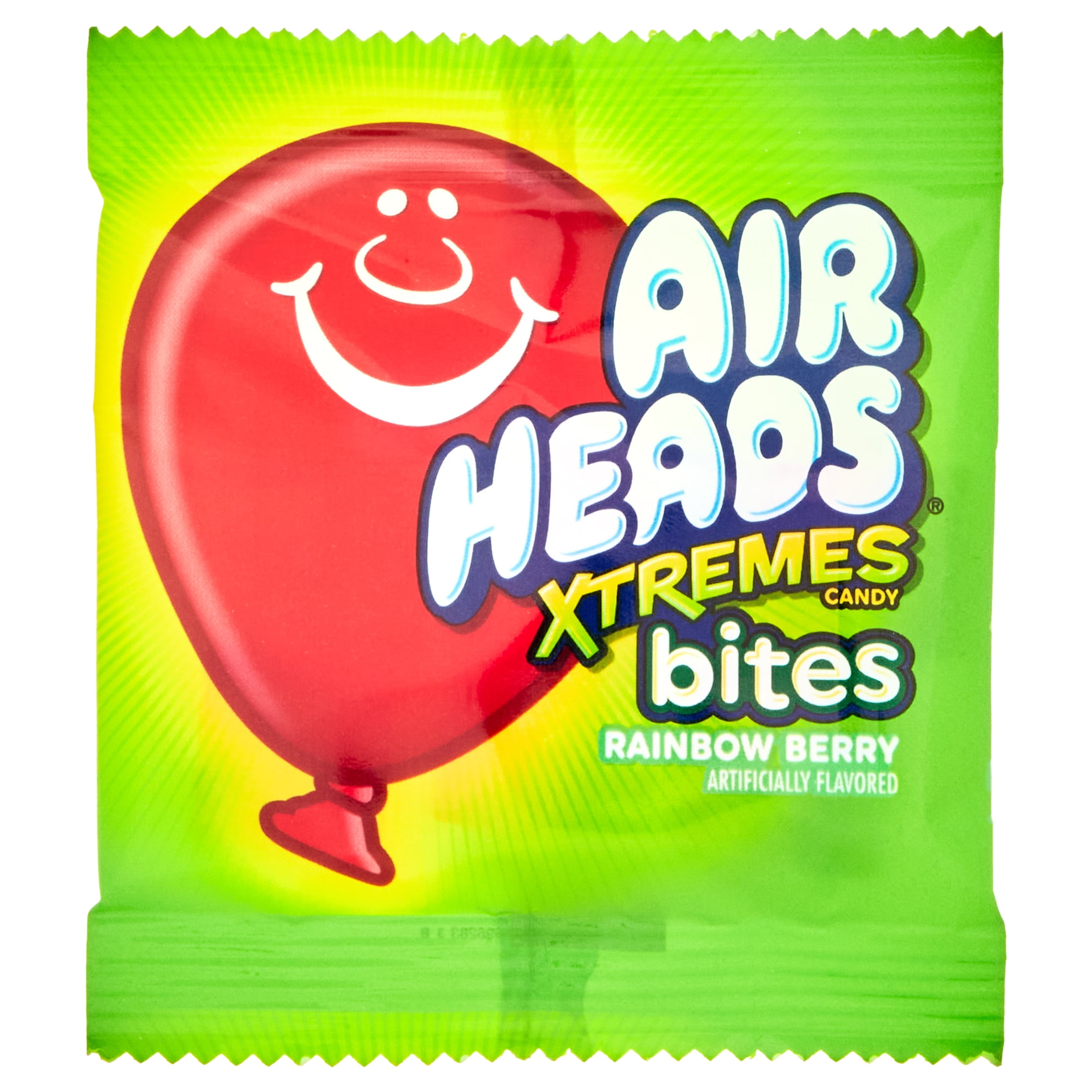 Airheads Xtremes Sweetly Sour Candy Bites, Snack Size Packs, Rainbow Berry, Nut Free, 9 oz