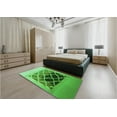 thumbnail image 5 of Ahgly Company Machine Washable Indoor Rectangle Transitional Green Area Rugs, 5' x 8', 5 of 7